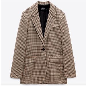 Zara Plaid Blazer size 2